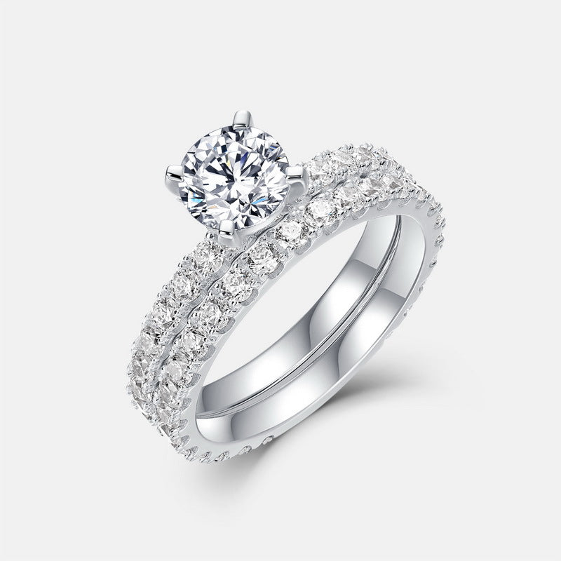 Moissanite Ring S925 Silver Diamond Ring